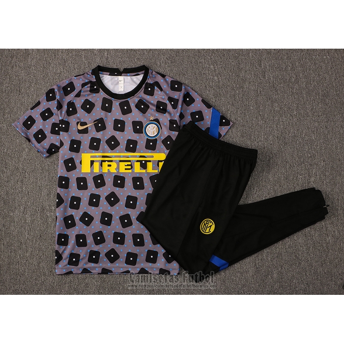 Chandal del Inter Milan Manga Corta 2021-2022 Gris